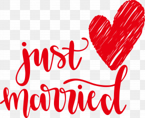 Just Married Wedding PNG