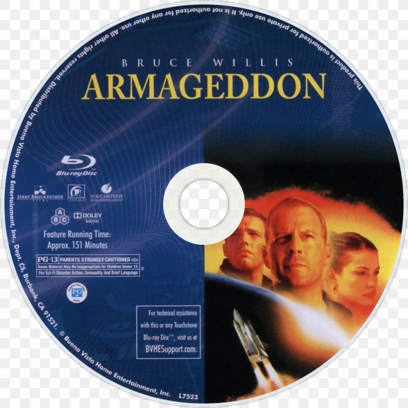 Blu-ray Disc High Efficiency Video Coding Film Producer DVD, PNG, 1000x1000px, Bluray Disc, Armageddon, Ben Affleck, Billy Bob Thornton, Blockbuster Download Free