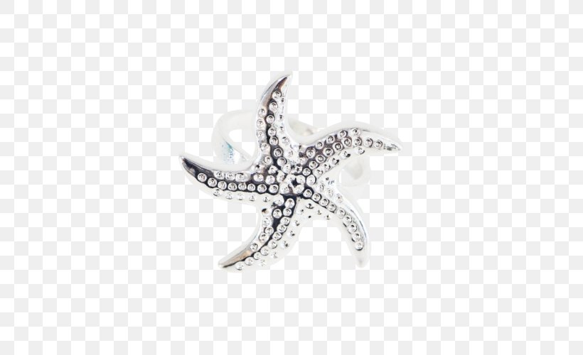 Body Jewellery Silver Starfish Echinoderm, PNG, 500x500px, Jewellery, Body Jewellery, Body Jewelry, Echinoderm, Silver Download Free