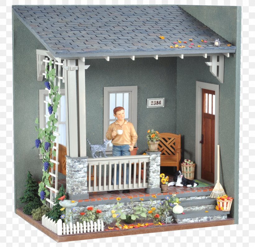 Dollhouse Room Box Porch, PNG, 1000x969px, Dollhouse, Building, Diorama, Doll, Facade Download Free