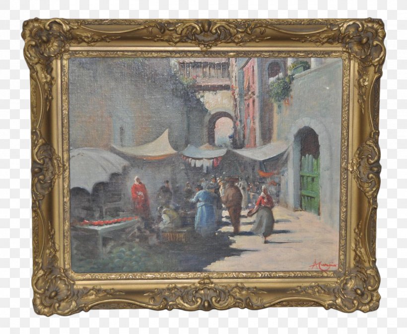 Oil Painting Picture Frames Mat French Military Soldier, PNG, 1330x1092px, Painting, Antique, Fishing Village, France, Gilding Download Free