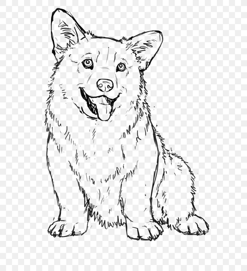 Pembroke Welsh Corgi Coloring Book Puppy, PNG, 600x900px, Pembroke Welsh Corgi, Artwork, Black And White, Book, Carnivoran Download Free