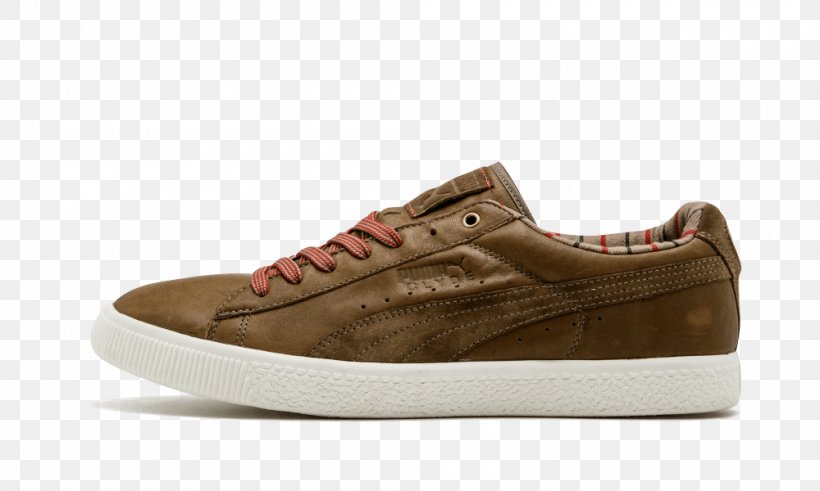 Puma Clyde Sneakers Skate Shoe, PNG, 1000x600px, Puma Clyde, Beige, Brand, Brown, Cross Training Shoe Download Free