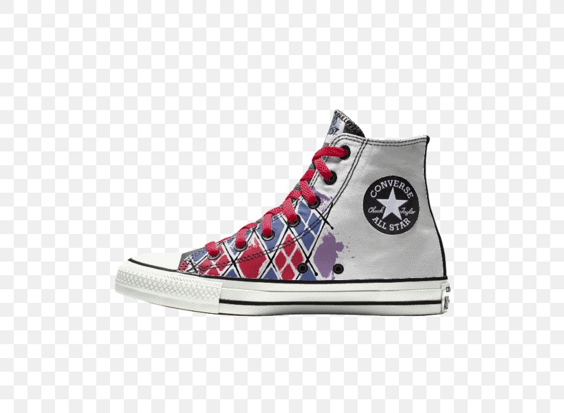 Sneakers Shoe Harley Quinn Footwear Converse, PNG, 600x600px, Sneakers, Brand, Chuck Taylor Allstars, Converse, Cross Training Shoe Download Free