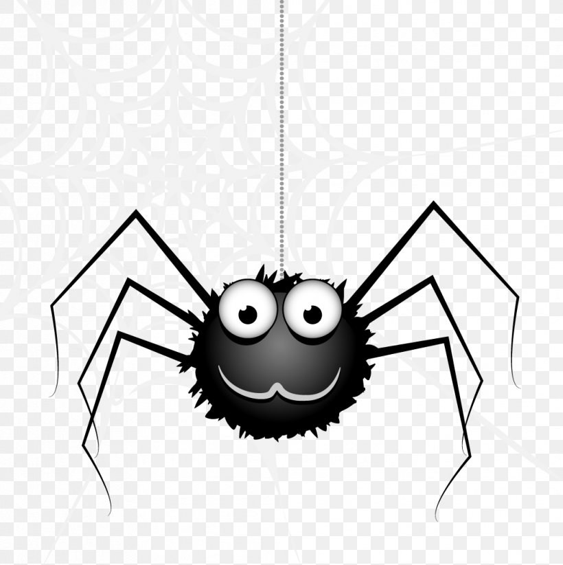 Spider Web Clip Art, PNG, 1039x1042px, Spider, Arachnid, Black And White, Cartoon, Drawing Download Free