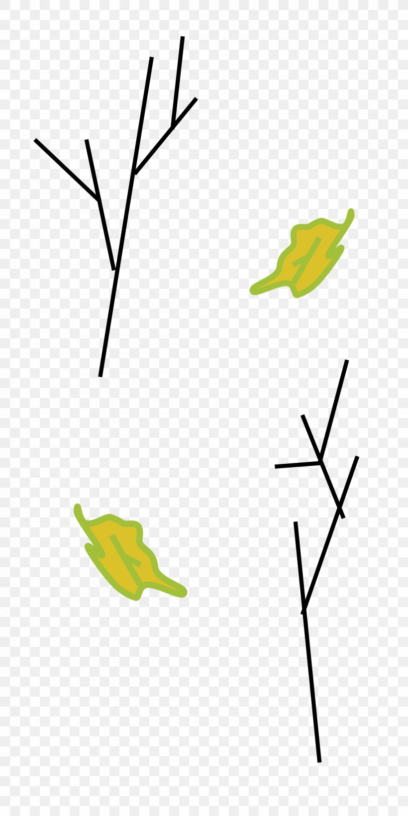 Branch Leaf Plant Stem Clip Art, PNG, 1200x2400px, Branch, Area, Artwork, Beak, Flora Download Free
