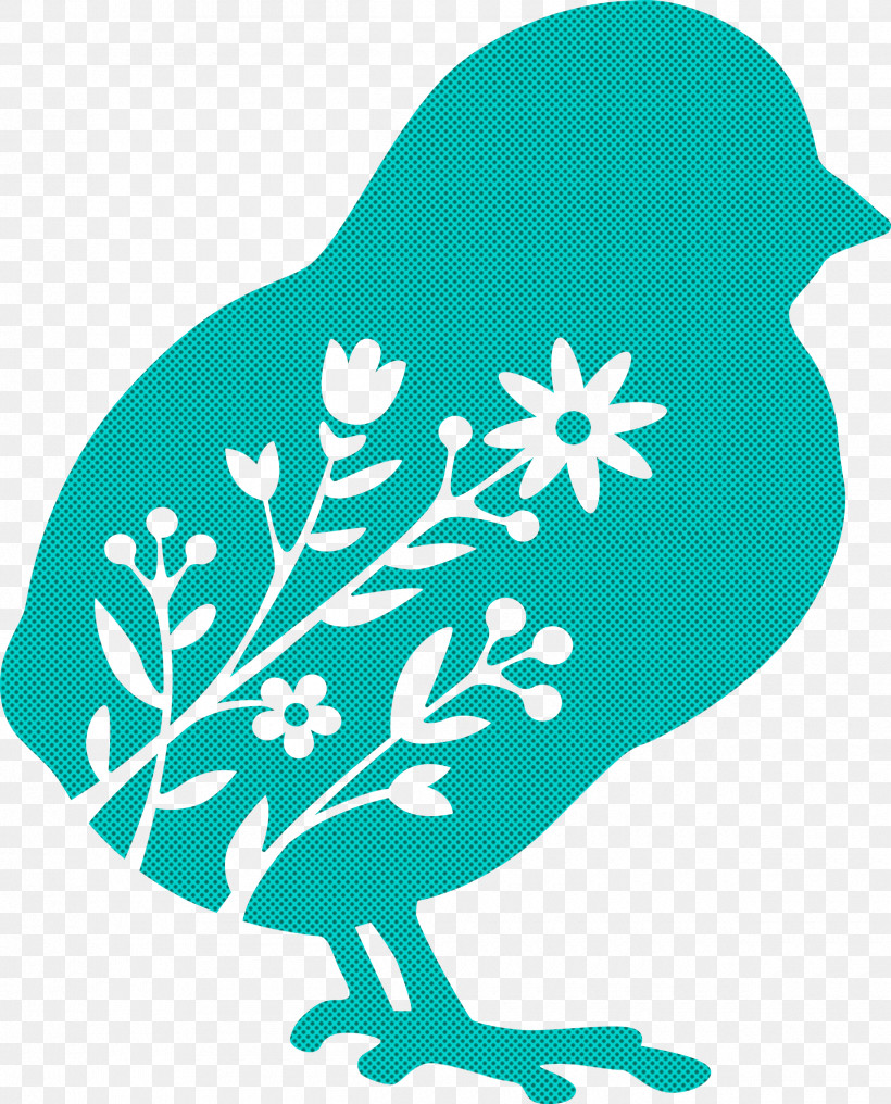 Floral Chick Easter Day, PNG, 2420x2999px, Floral Chick, Easter Day, Line Art Download Free