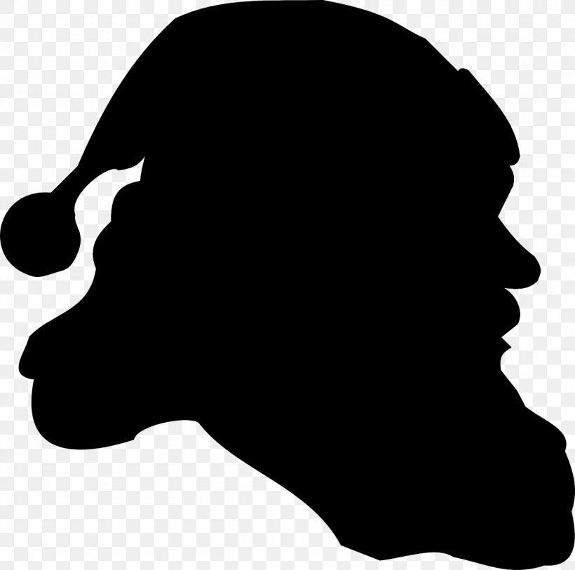 Santa Claus Silhouette Clip Art, PNG, 1280x1270px, Santa Claus, Art, Black, Black And White, Christmas Download Free