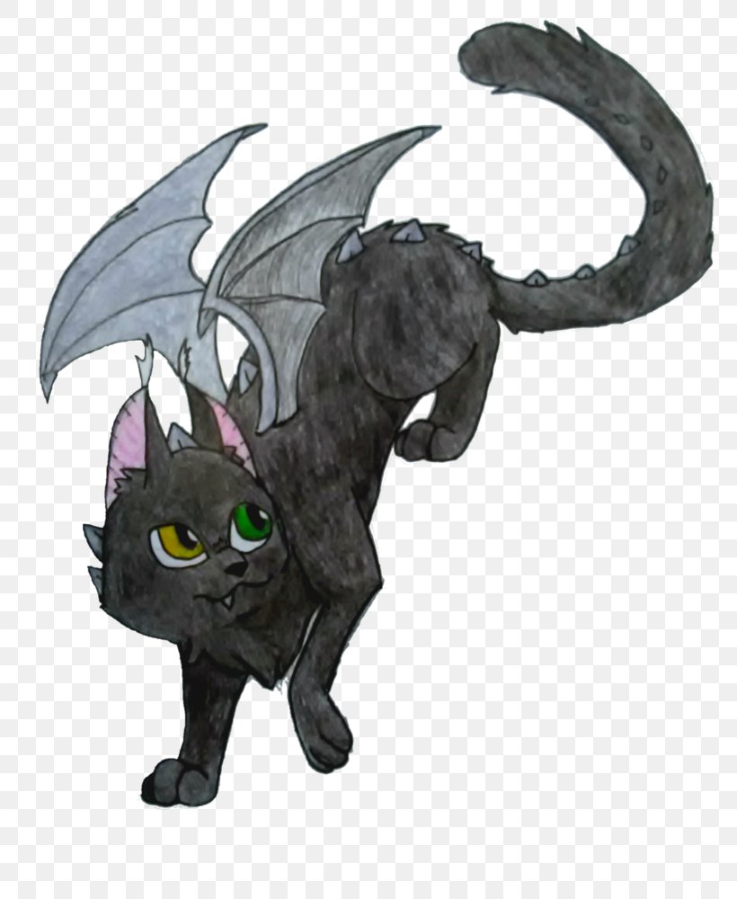 Cat Dragon Figurine Cartoon Tail, PNG, 800x1000px, Cat, Animal Figure, Black Cat, Carnivoran, Cartoon Download Free