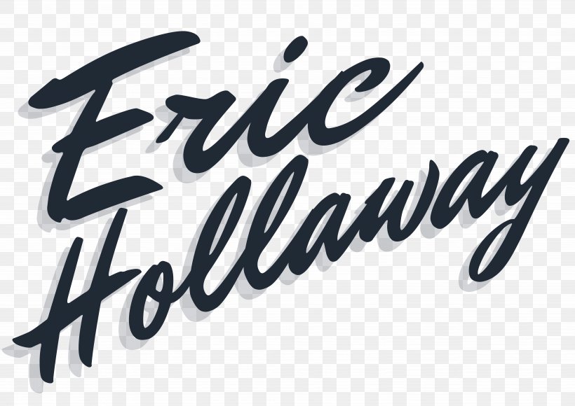 Graphic Design Logo Eric Hollaway, PNG, 7601x5384px, Logo, Art, Black And White, Brand, Calligraphy Download Free