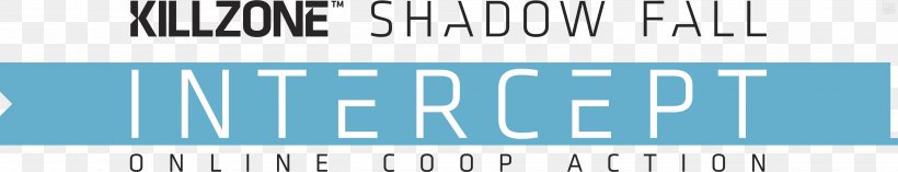 Killzone Shadow Fall Product Design Brand Logo PlayStation 4, PNG, 4000x769px, Killzone Shadow Fall, Area, Blue, Brand, Diagram Download Free