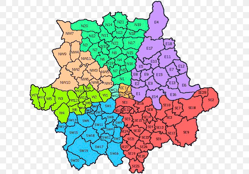 SW Postcode Area NW Postcode Area Postcodes In The United Kingdom Map Postal Code PNG