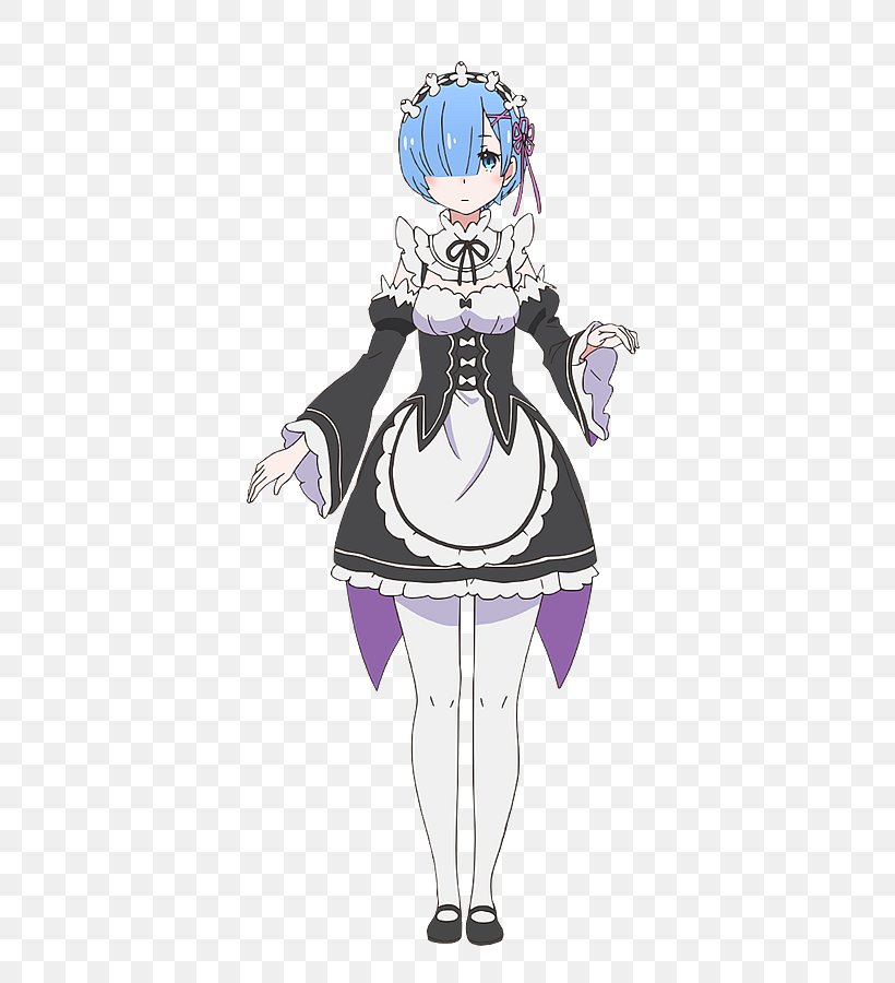 Re:Zero − Starting Life In Another World Cosplay R.E.M. Costume Drawing, PNG, 375x900px, Watercolor, Cartoon, Flower, Frame, Heart Download Free