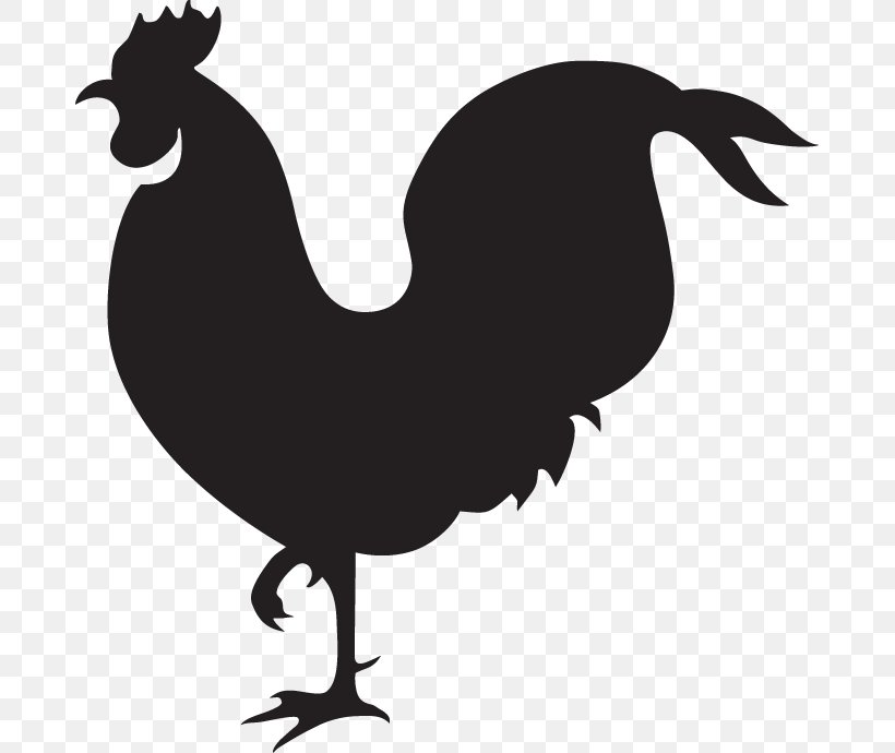 Rooster Drawing Chicken, PNG, 681x690px, Rooster, Beak, Bird, Black And White, Black Rooster Decor Download Free