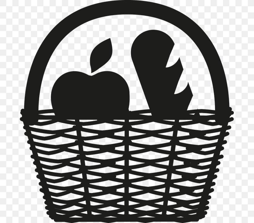 Shopping Clip Art, PNG, 691x720px, Shopping, Art, Basket, Black, Black And White Download Free