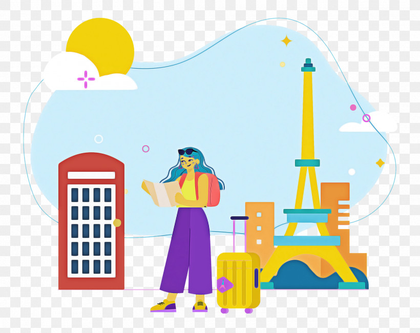 Paris Travel, PNG, 2500x1982px, Paris, Behavior, Cartoon, Geometry, Human Download Free