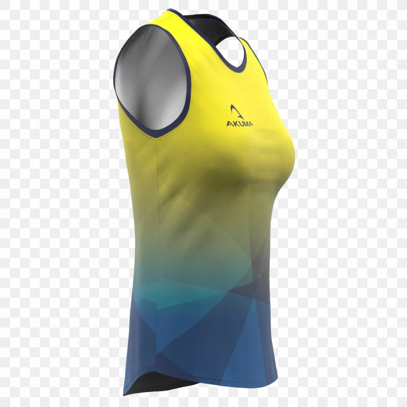 Sleeveless Shirt Sportswear, PNG, 1200x1200px, Sleeveless Shirt, Sleeve, Sportswear, Yellow Download Free