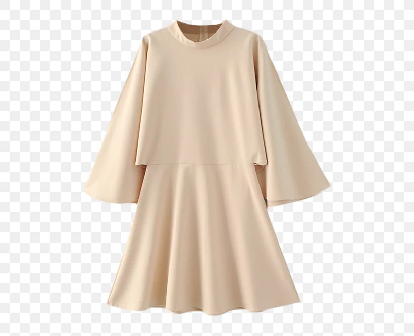 Bell Sleeve Dress A-line Clothing, PNG, 500x665px, Sleeve, Aline, Babydoll, Beige, Bell Sleeve Download Free