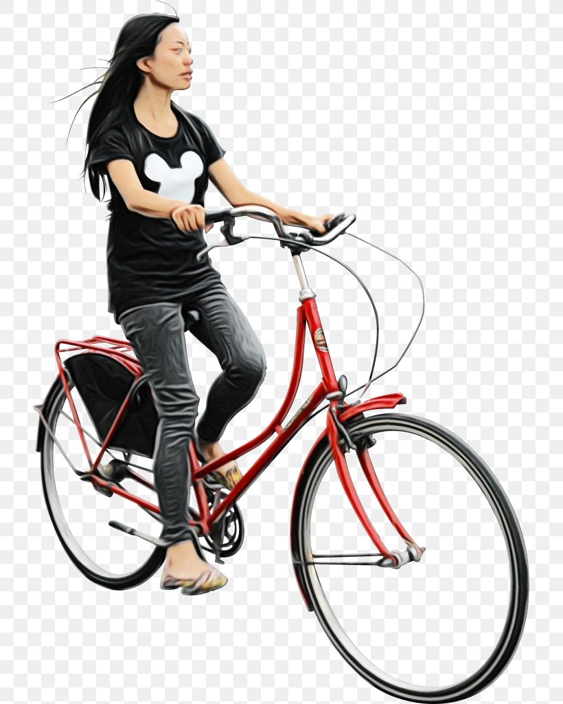 Bicycle Bicycle Wheel Bicycle Part Vehicle Bicycle Frame, PNG, 723x1024px, Watercolor, Bicycle, Bicycle Accessory, Bicycle Frame, Bicycle Handlebar Download Free