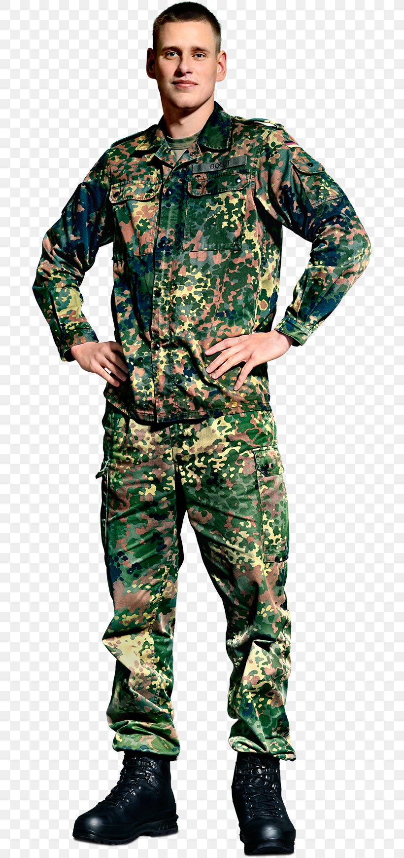 Military Camouflage Soldier Die Rekruten Army, PNG, 690x1738px, Military Camouflage, Army, Bundeswehr, Camouflage, Costume Download Free