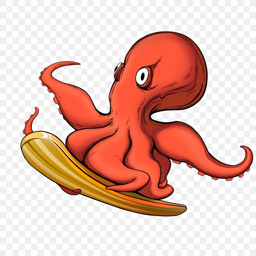 Octopus Illustration Clip Art Cephalopod Bird, PNG, 3000x3000px, Octopus, Bird, Cartoon, Cephalopod, Character Download Free