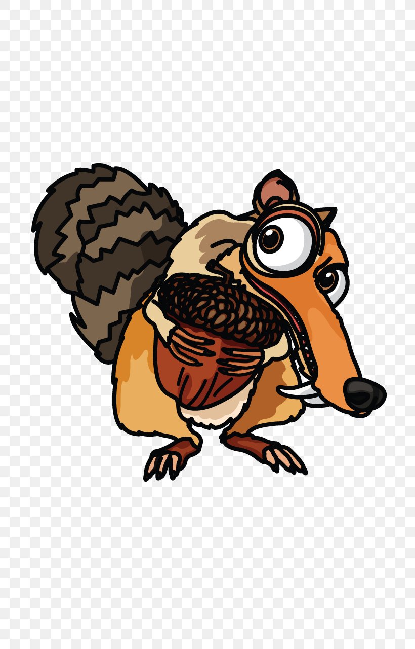 Scrat Squirrel Drawing Ice Age Image, PNG, 720x1280px, Scrat, Acorn, Beak, Bird, Carnivoran Download Free