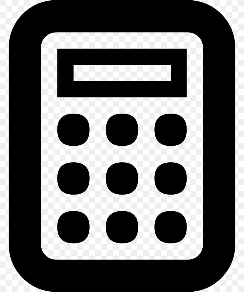 Calculator Vector Graphics Clip Art Illustration, PNG, 762x980px, Calculator, Area, Black, Black And White, Calculation Download Free