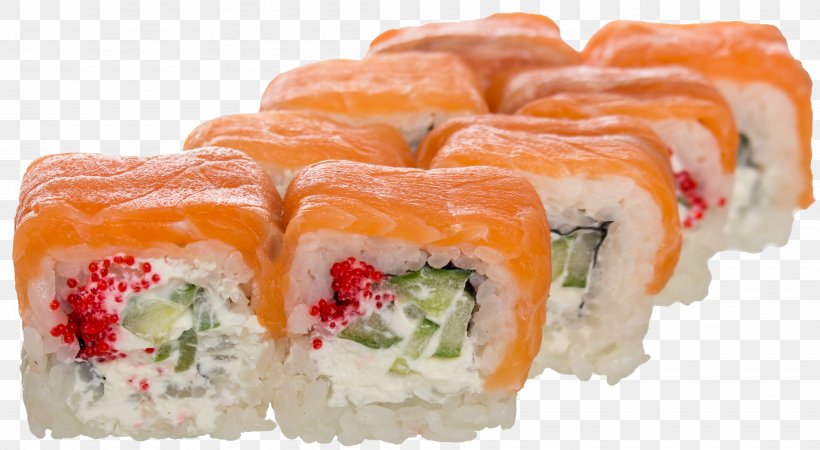 California Roll Sashimi Smoked Salmon Sushi Makizushi, PNG, 3888x2138px, California Roll, Asian Food, Comfort Food, Cuisine, Dish Download Free
