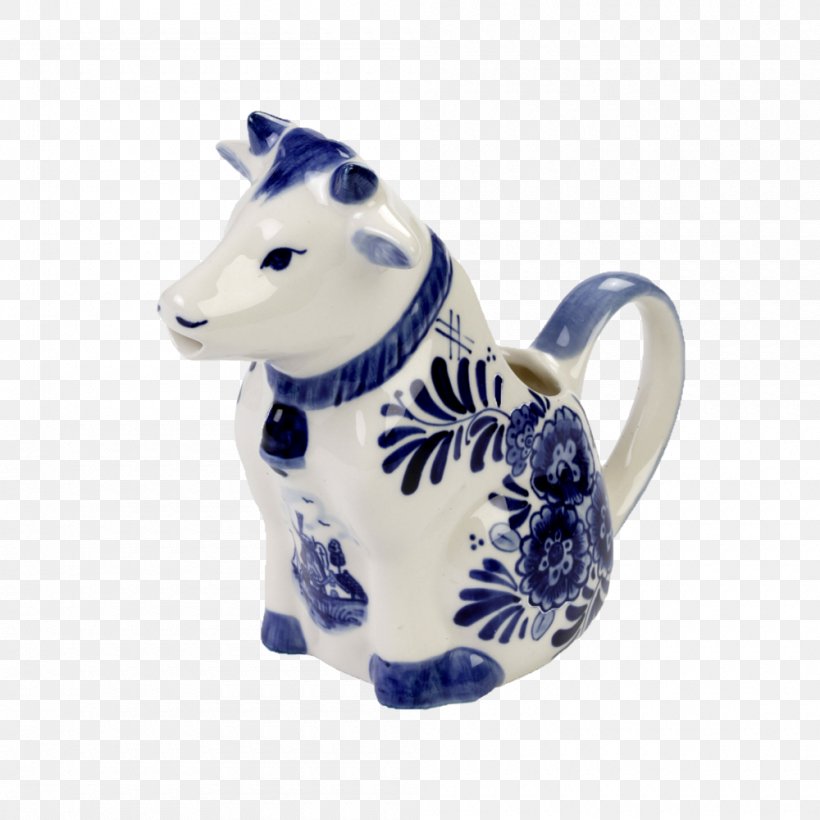 Delftware Ceramic Souvenir Blue And White Pottery, PNG, 1000x1000px, Delft, Blue And White Porcelain, Blue And White Pottery, Cattle, Ceramic Download Free