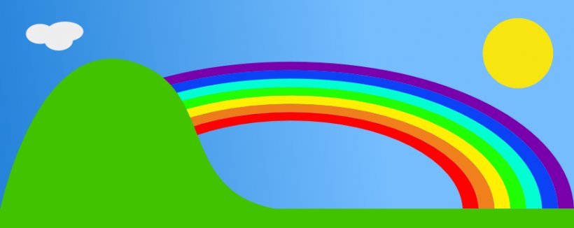 Free Content Rainbow Drawing Clip Art, PNG, 878x350px, Free Content, Atmosphere, Atmosphere Of Earth, Blue, Cloud Download Free