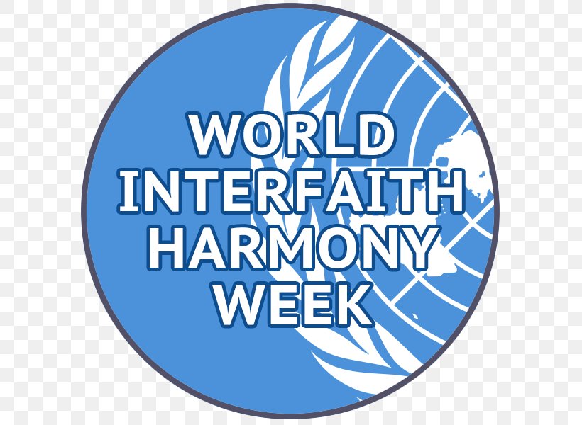Logo World Interfaith Harmony Week Font Brand Organization, PNG, 600x600px, Logo, Area, Blue, Brand, Harmony Day Download Free
