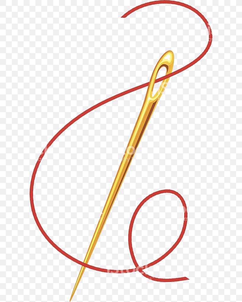 Premium Vector  Vector illustration of sewing needle and thread