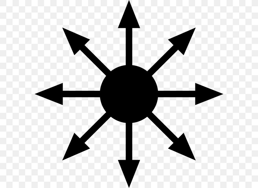 Chaos Magic Sigil Symbol Of Chaos Illuminates Of Thanateros, PNG, 600x600px, Chaos Magic, Artwork, Belief, Black And White, Demon Download Free