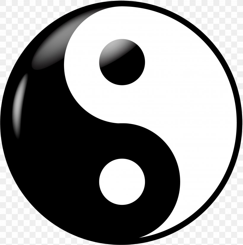Yin And Yang Taoism Symbol Clip Art, PNG, 3818x3840px, Yin And Yang, Acupuncture, Black And White, Chinese Folk Religion, Monochrome Download Free