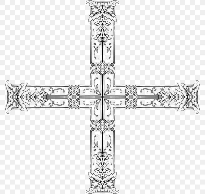 Clip Art, PNG, 778x778px, Christian Cross, Black And White, Body Jewelry, Cross, Crucifix Download Free