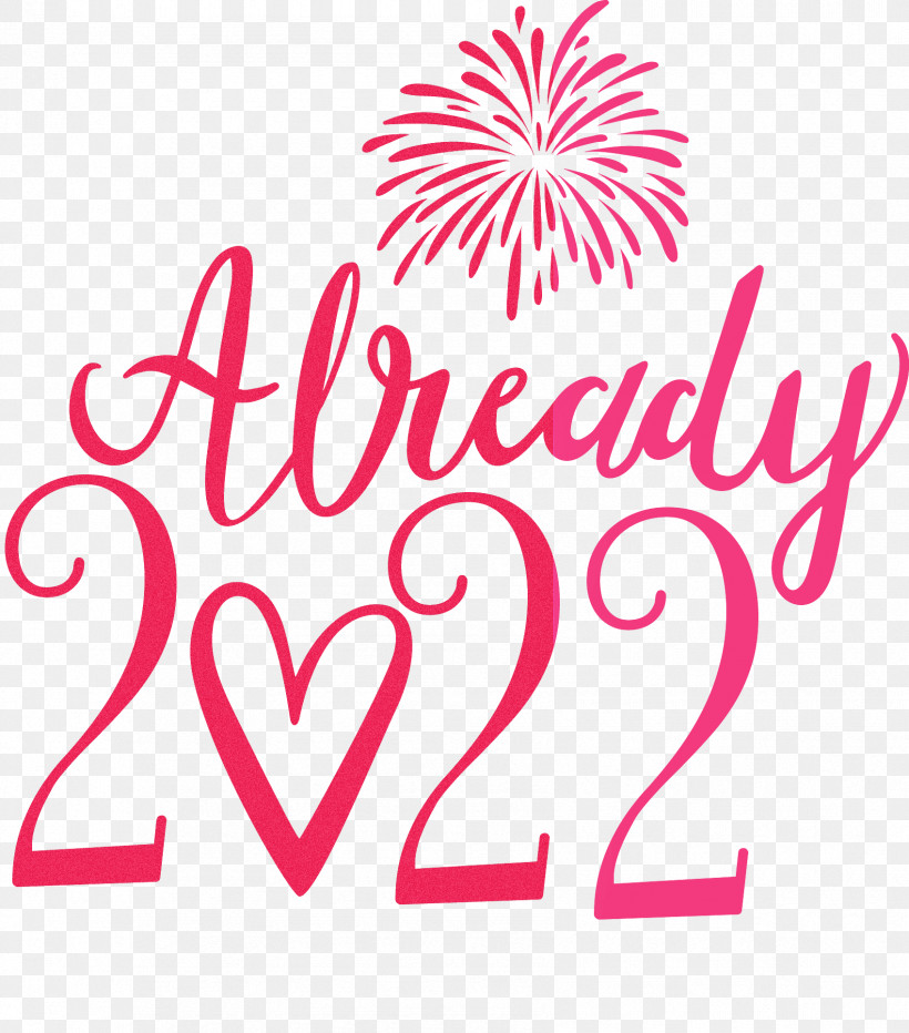 Already 2022 New Year 2022 New Year, PNG, 1697x1929px, Flower, Geometry, Heart, Line, Logo Download Free