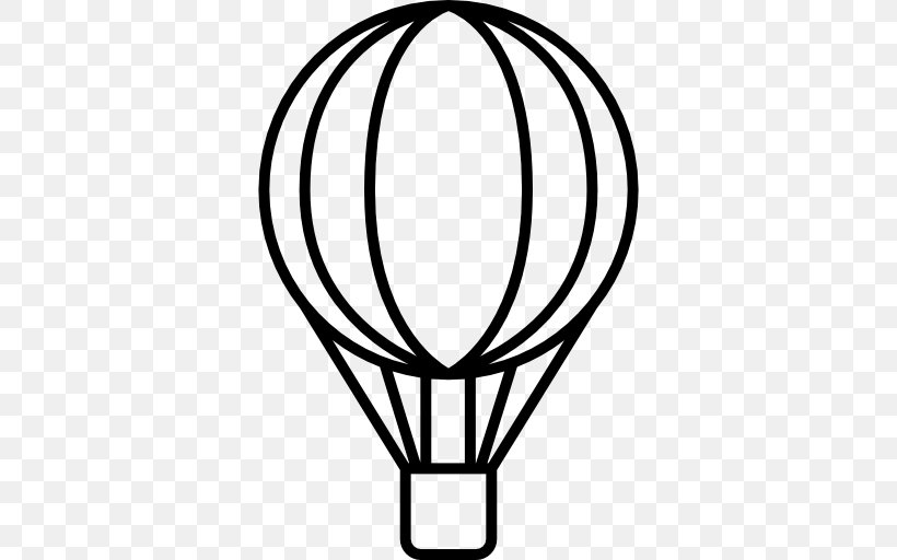 Flight Hot Air Balloon Transport Clip Art, PNG, 512x512px, Flight, Airplane, Atmosphere Of Earth, Balloon, Black And White Download Free