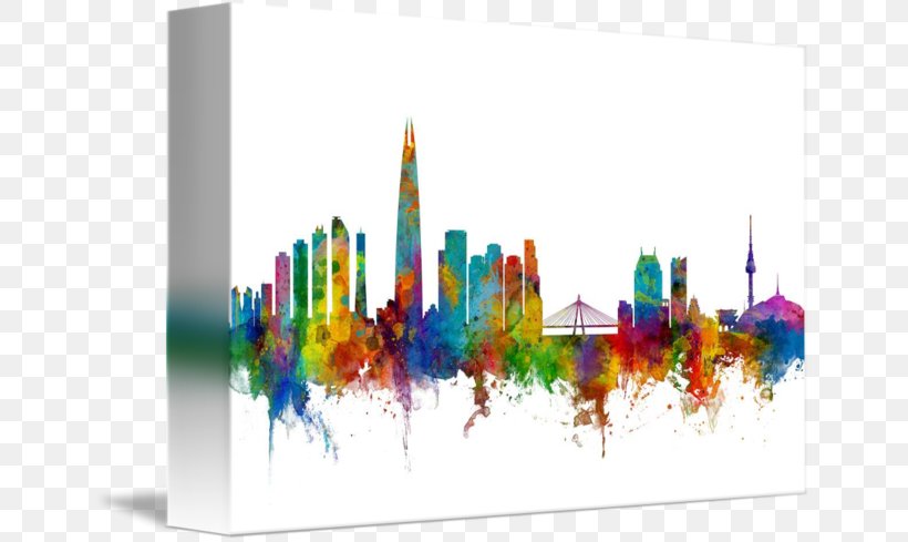 Seoul Canvas Print Art Printmaking, PNG, 650x489px, Seoul, Art, Canvas, Canvas Print, City Download Free