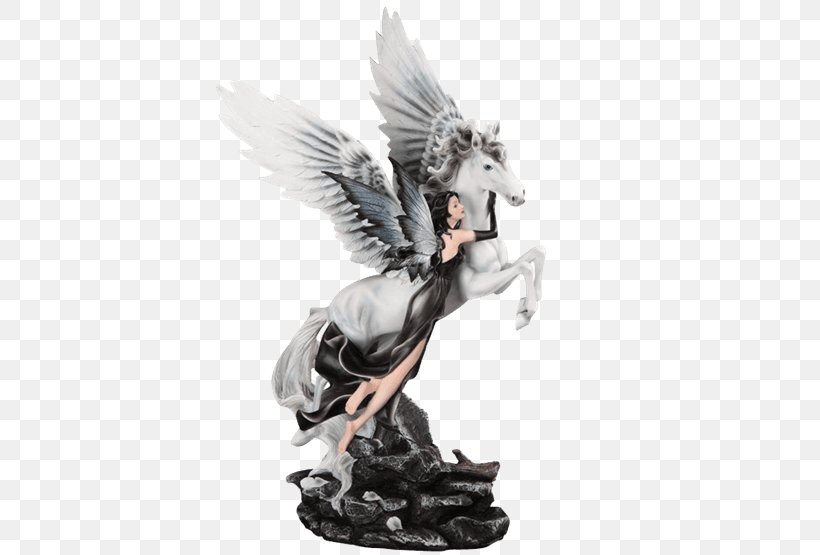 Figurine Pegasus Fairy Statue Winged Unicorn, PNG, 555x555px, Figurine, Action Figure, Angel, Art, Elf Download Free