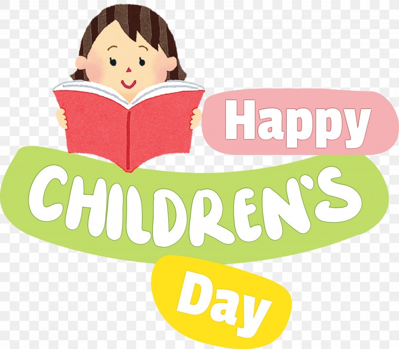 Logo Line Yellow Reading Happiness, PNG, 3000x2630px, Childrens Day, Geometry, Happiness, Happy Childrens Day, Line Download Free