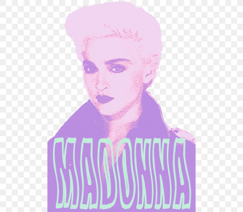 Madonna Portrait -m- 1980s Illustration Forehead, PNG, 500x716px, Watercolor, Cartoon, Flower, Frame, Heart Download Free