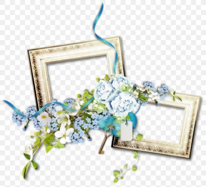 Floral Design Cut Flowers Picture Frames, PNG, 954x869px, Floral Design, Art, Blue, Cut Flowers, Decor Download Free