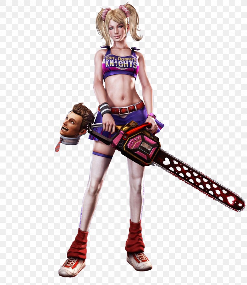Lollipop Chainsaw Shadows Of The Damned No More Heroes PlayStation 3 Xbox 360, PNG, 865x1000px, Lollipop Chainsaw, Action Figure, Chainsaw, Cheerleading, Cheerleading Uniform Download Free
