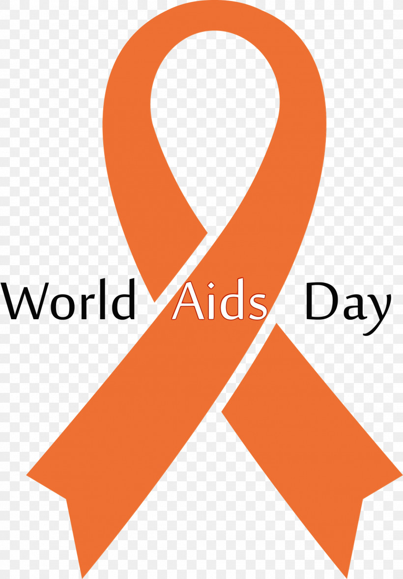 Orange, PNG, 2085x3000px, World Aids Day, Line, Logo, Orange, Paint Download Free