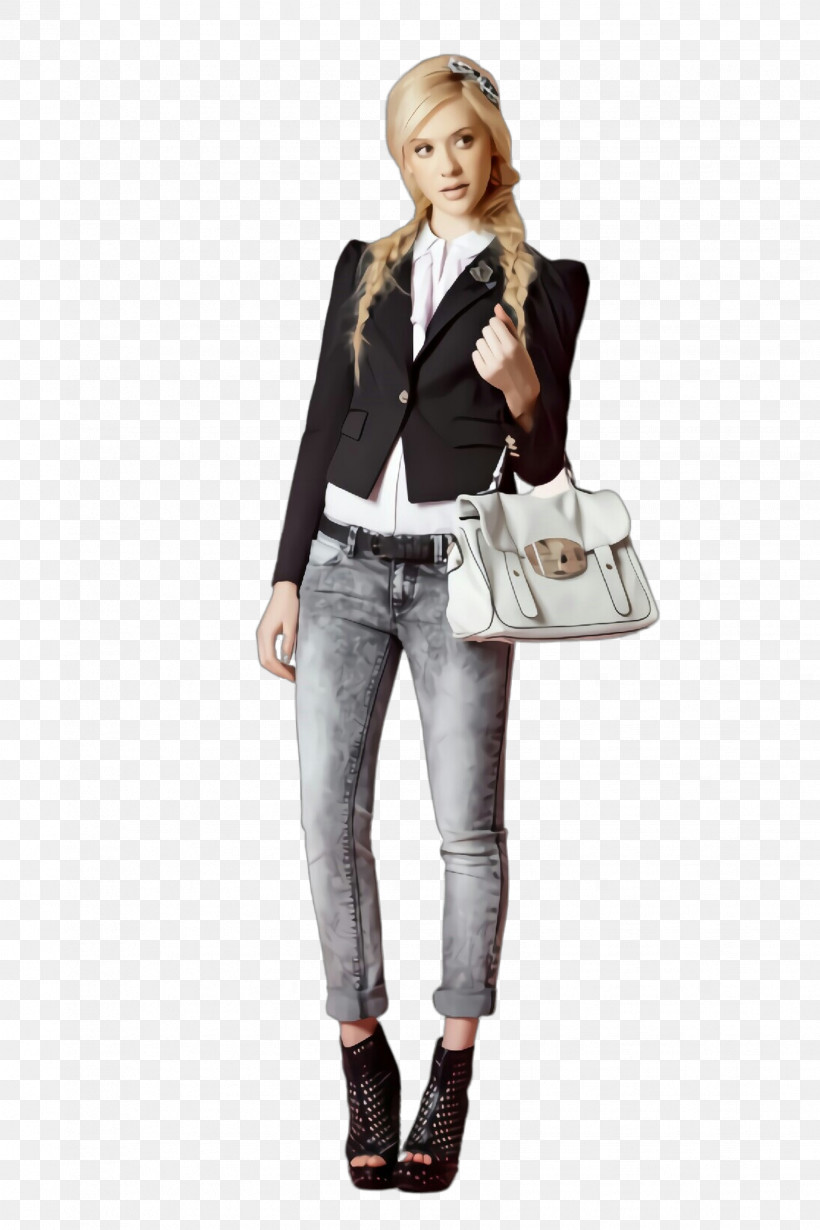 Clothing White Jeans Shoulder Footwear, PNG, 1632x2448px, Clothing, Bag, Blazer, Footwear, Jacket Download Free