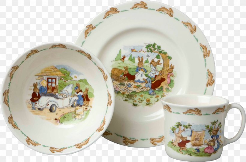 Royal Doulton Bunnykins Tableware Lambeth Staffordshire Potteries, PNG, 2316x1525px, Royal Doulton Bunnykins, Ceramic, Child, Cup, Cutlery Download Free