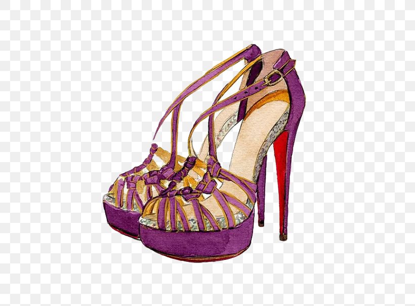 High-heeled Footwear Shoe Designer Sandal Purple, PNG, 564x604px, Highheeled Footwear, Basic Pump, Christian Louboutin, Court Shoe, Designer Download Free