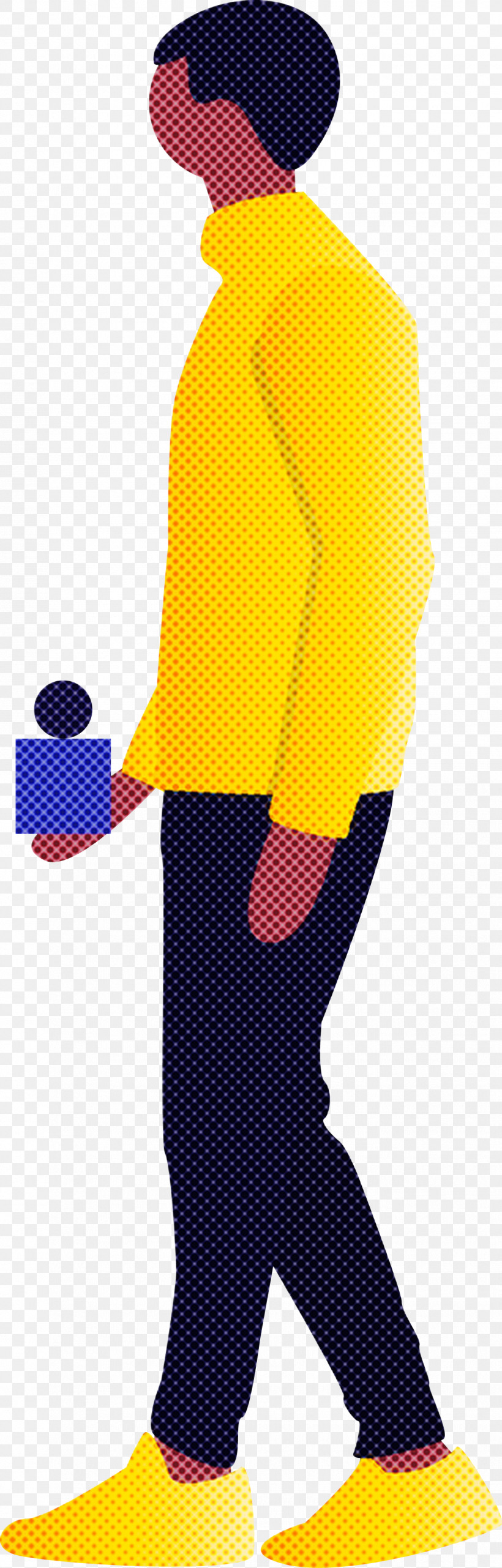 Yellow Sock Electric Blue Gesture Pattern, PNG, 1326x4143px, Cartoon Man, Electric Blue, Gesture, Sock, Yellow Download Free