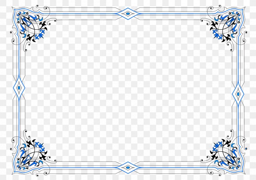 Picture Frames Desktop Wallpaper Clip Art, PNG, 2400x1691px, Picture Frames, Area, Blue, Body Jewelry, Microsoft Word Download Free