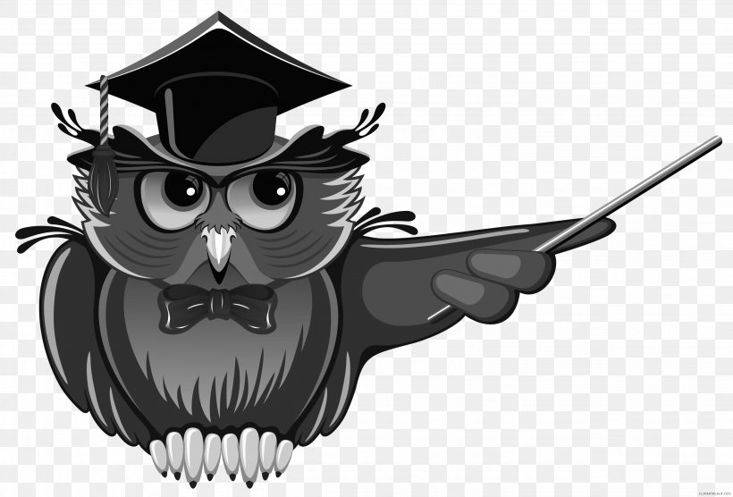 Owl Teacher Education School Clip Art, PNG, 2878x1953px, Owl, Academic Degree, Bat, Beak, Bird Download Free